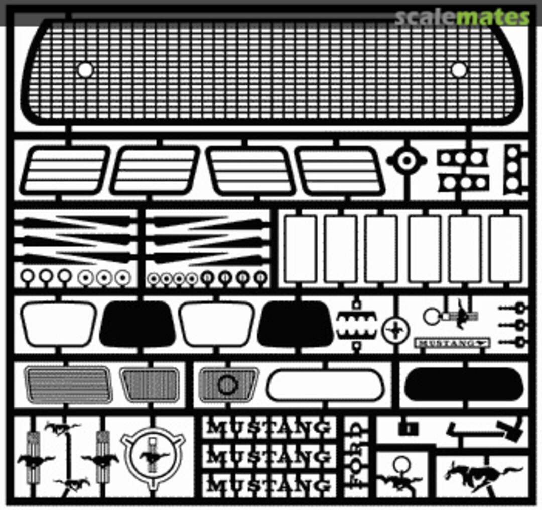 Boxart 1967 Ford Mustang Detail Set for AMT MCG-2032 The Model Car Garage