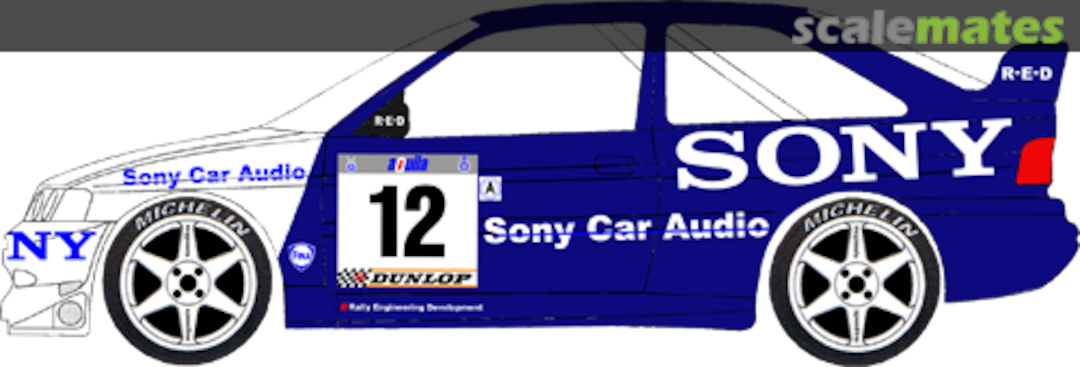 Boxart Ford Escort WRC (P10 RED) "SONY" Winner 24012 MF-Zone