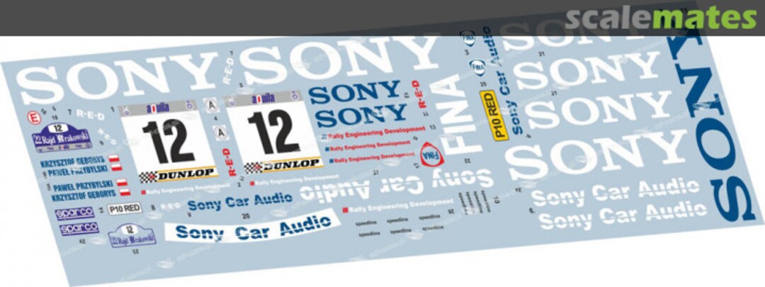 Contents Ford Escort WRC (P10 RED) "SONY" Winner 24012 MF-Zone