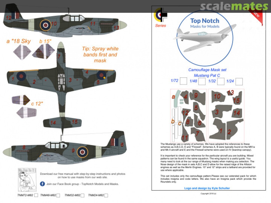 Boxart Mustang Pattern C Camo TMN24-M82 TopNotch