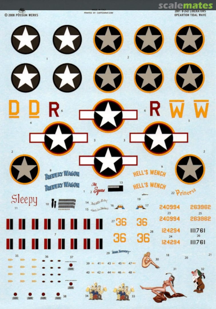 Boxart B-24D Liberators PW7001 Possum Werks