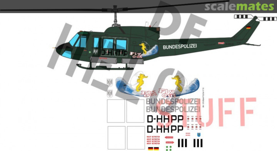 Boxart Bell 212 "Flyout Bundespolizei" DF21648 DF HeloStuff