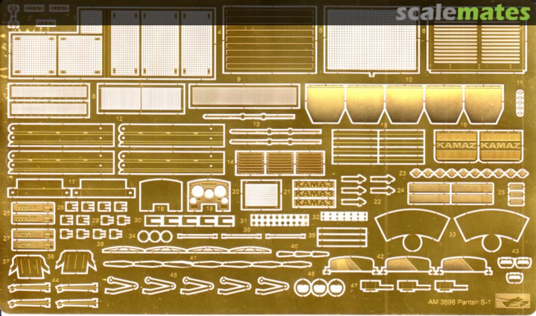Boxart Pantsir S-1 detail set AM3698 Arma Models