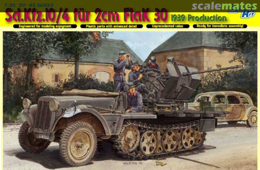 Boxart Sd.Kfz.10/4 für 2cm FlaK 30 6739 Dragon