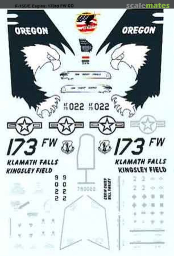 Boxart F-15C Eagle: 173rd FW 32-237 Microscale