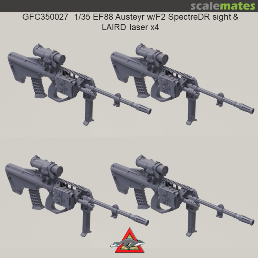 Boxart EF88 Austeyr w/F2 SpectreDR sight & LAIRD laser x4 GFC350027 Grey Fox Concepts