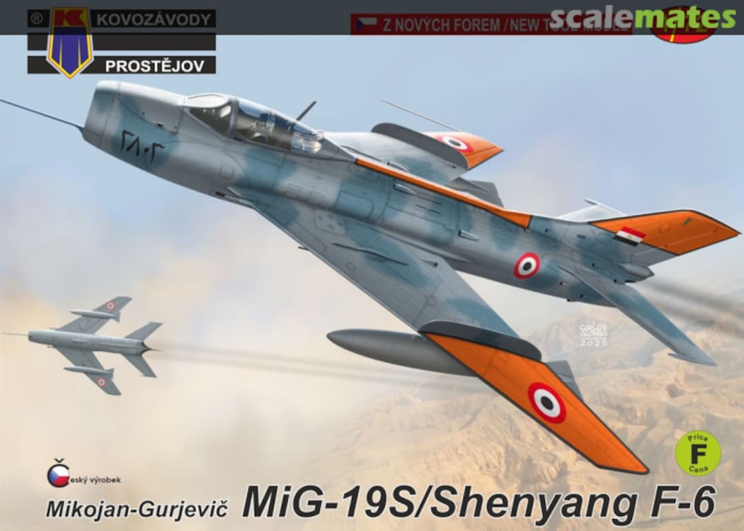 Boxart MiG-19S/Shenyang F-6 KPM0497 Kovozávody Prostějov