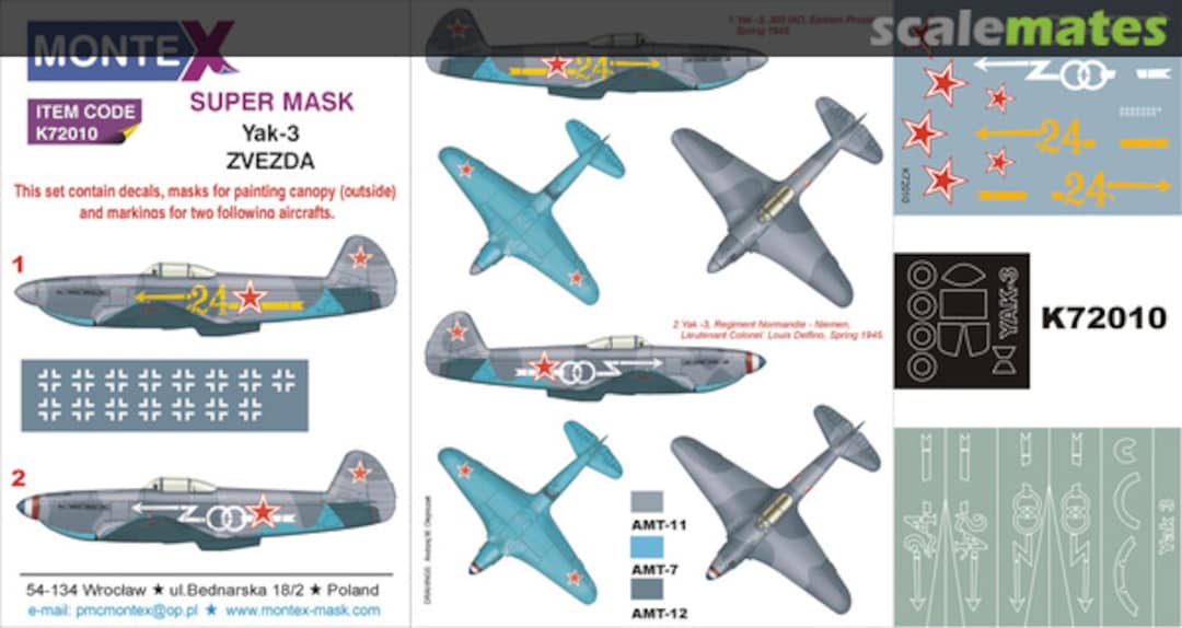 Boxart Yakovlev Yak-3 K72010 Montex