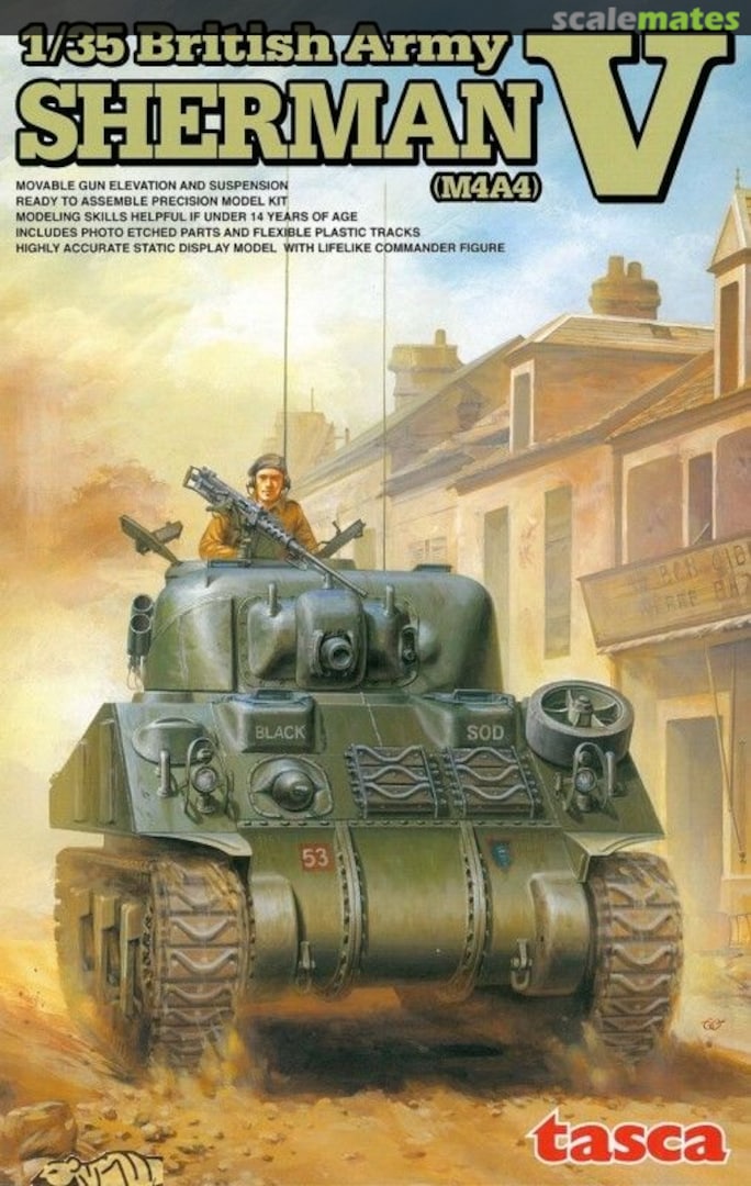 Boxart Sherman V (M4A4) 35-016 Tasca