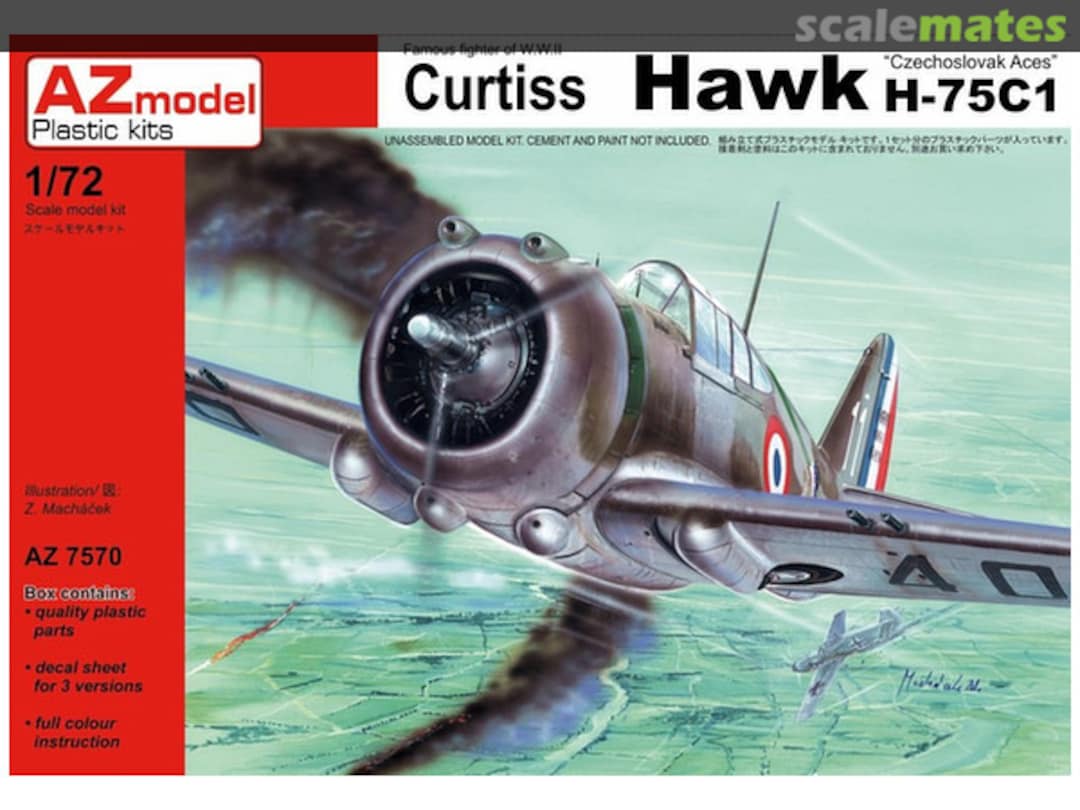 Boxart Curtiss Hawk H-75C1 "Czechoslovak Aces" AZ7570 AZmodel