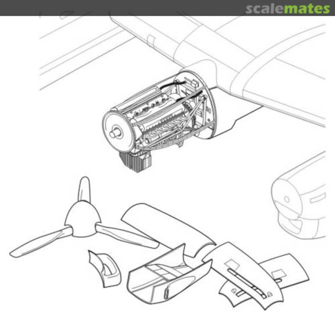 Boxart Lancaster Mk.I/II - engine set 7119 CMK