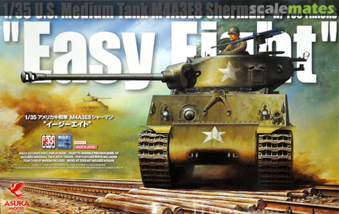 Boxart M4A3E8 Sherman "Easy Eight" w/T66 TRACKS 35-020S ASUKA Model