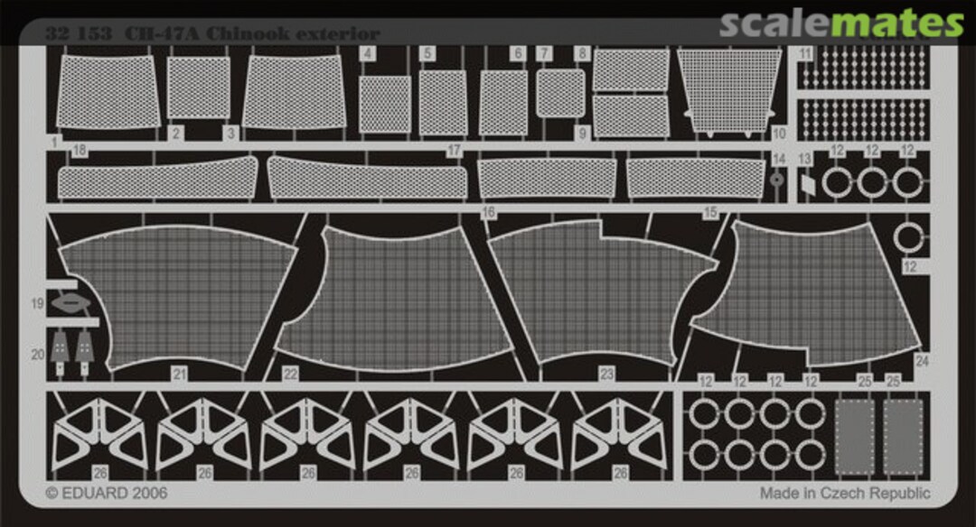 Boxart CH-47A Chinook Exterior 32153 Eduard