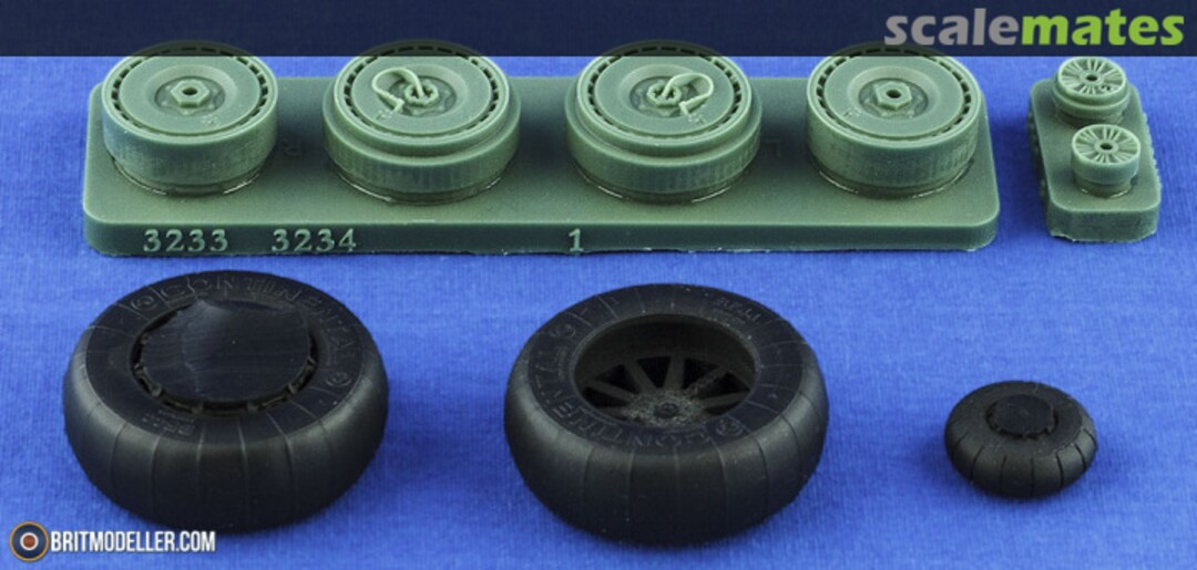 Boxart Ju.88A-4 'Continential' Wheel Set 3233 Halberd Models