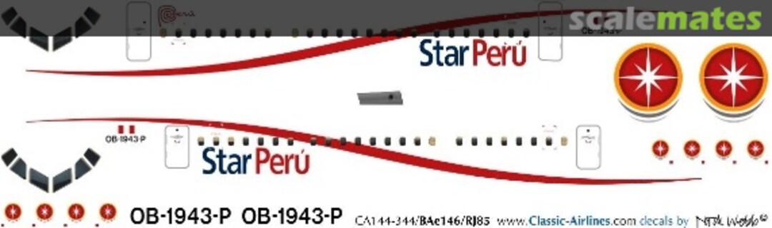 Boxart Star Peru BAe146 CA144-344 Classic Airlines