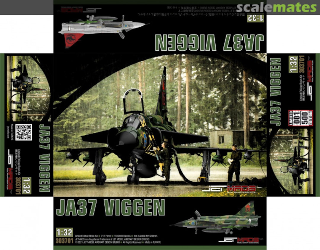 Boxart Saab JA-37 Viggen 303701 JETMADS