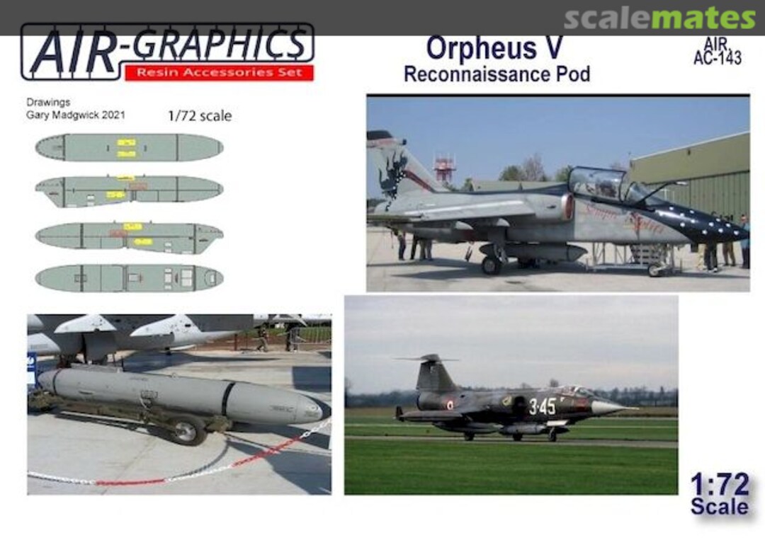 Boxart Orpheus V Reconnaissance Pod AC-143 Air-Graphic Models