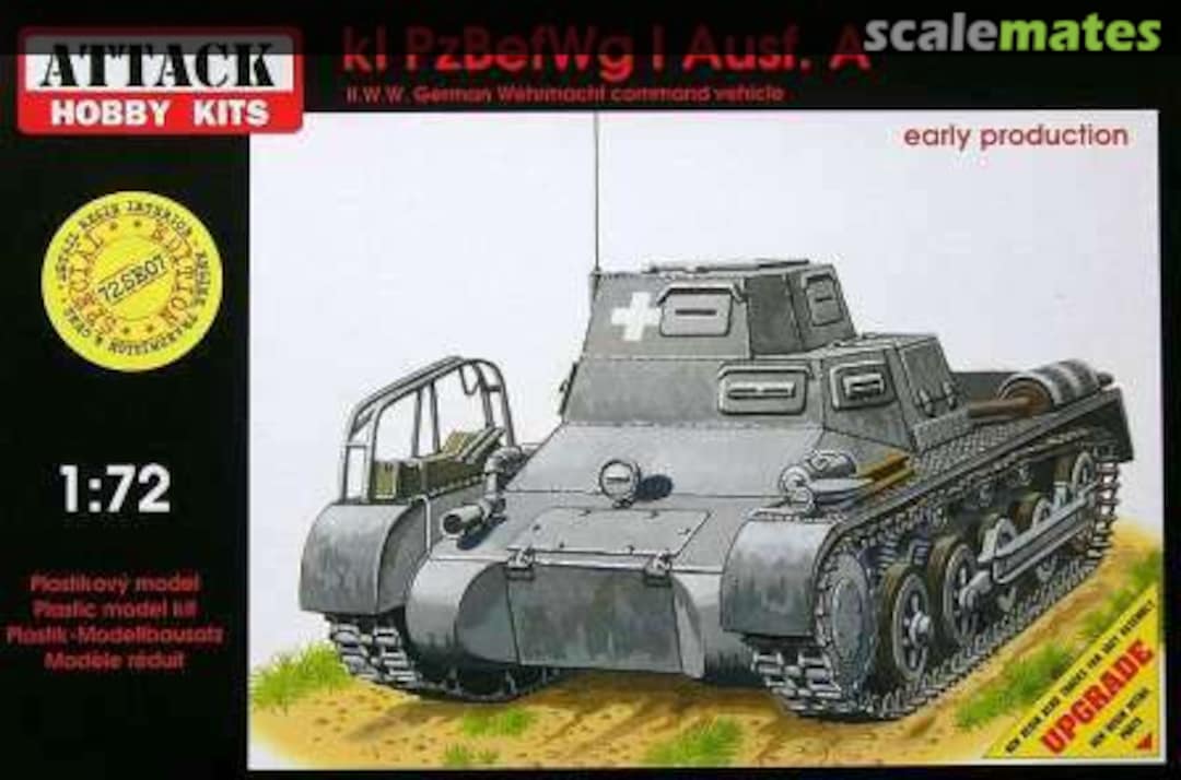 Boxart PzBefWg I Ausf. A 72SE07 Attack Hobby Kits