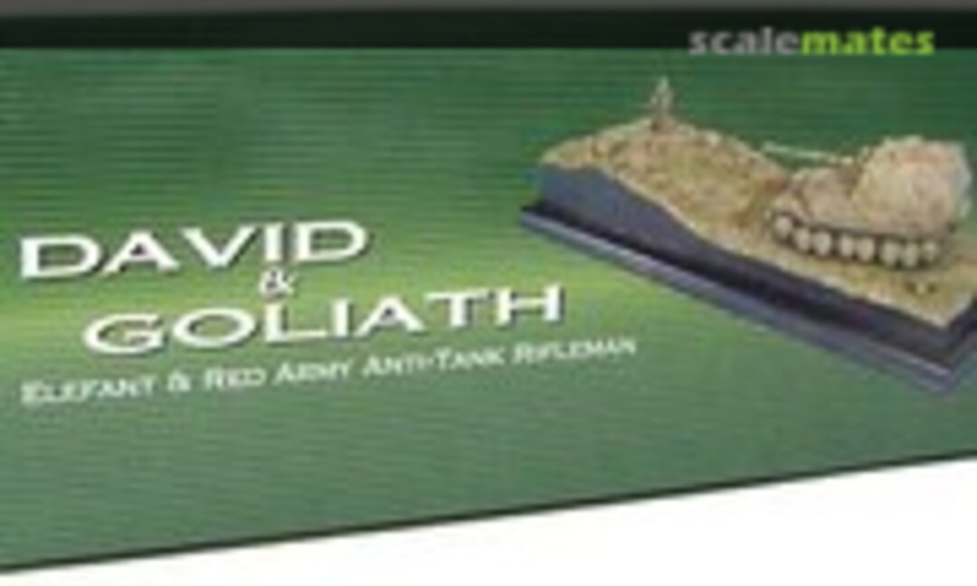 1:72 &quot;David &amp; Goliath&quot; Elefant vs Red Army Anti-Tank Rifleman + Diorama Base (Dragon Armor 60221)