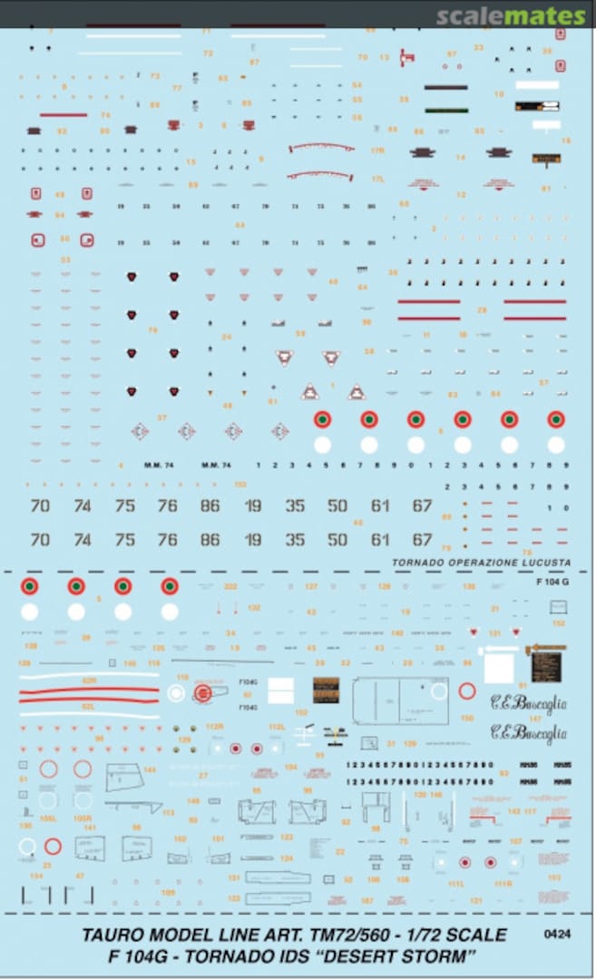 Boxart F-104G & Tornado IDS - "Desert Storm" 72-560 Tauro Model