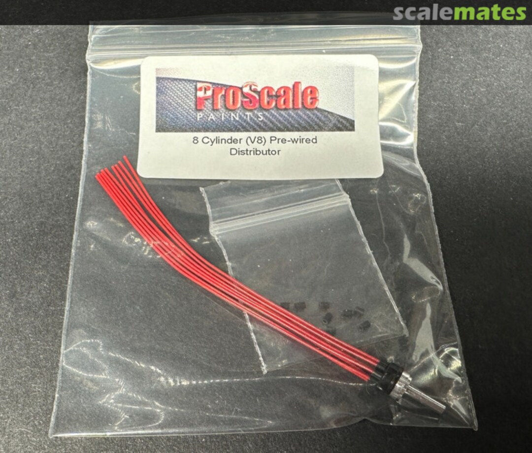 Boxart 8 Cylinder (V8) Pre-wired Distributor (Red)  ProScale Paints 