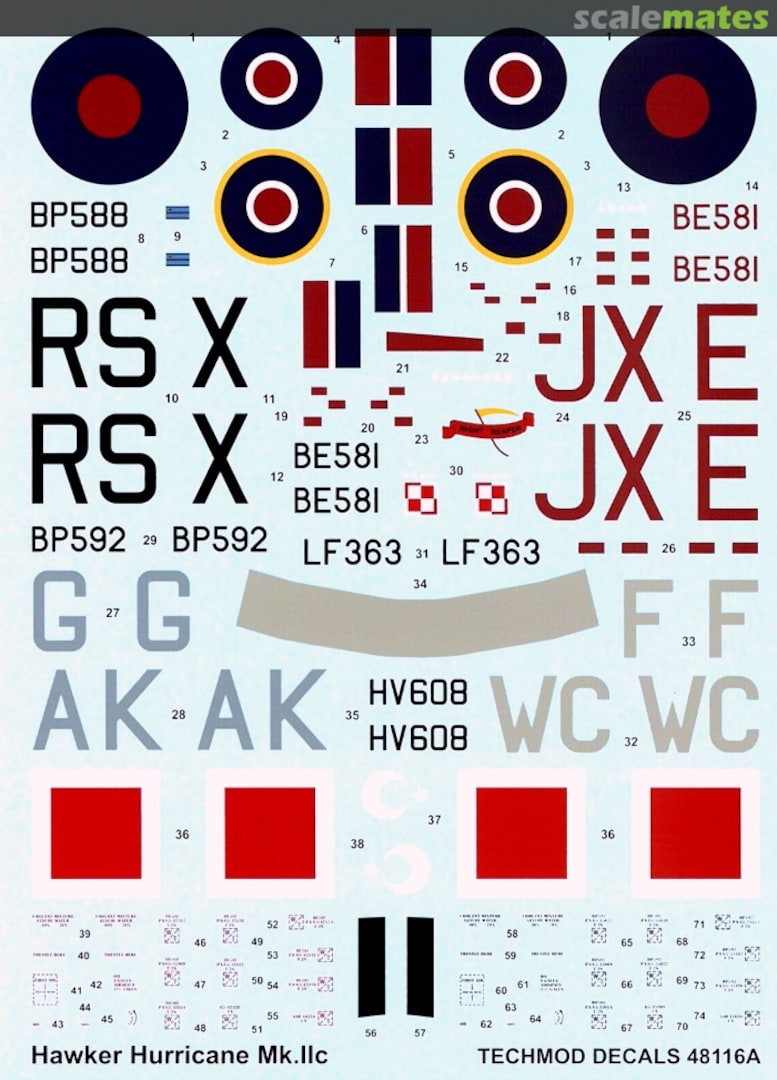 Boxart Hawker Hurricane Mk. IIc 48116A Techmod