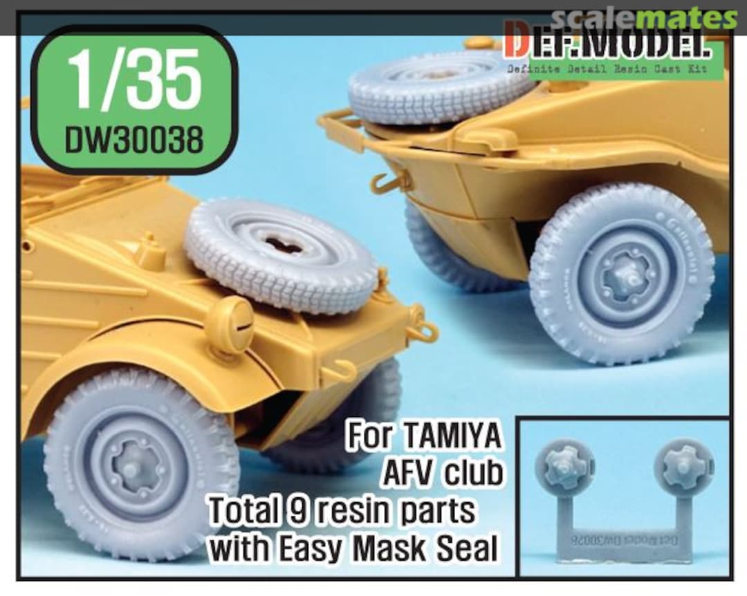 Boxart Kübel/Schwimmwagen Wheel set (2) DW30038 Def.Model