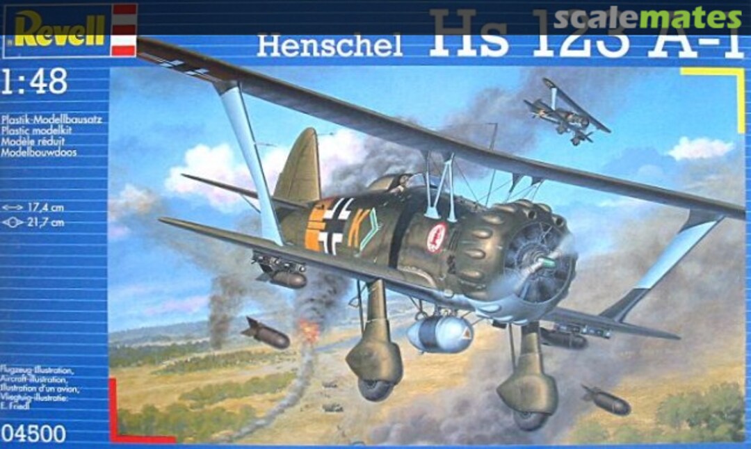 Boxart Henschel Hs 123 A-1 04500 Revell