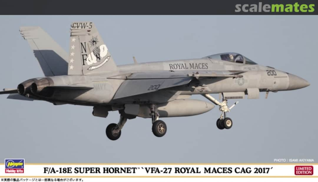 Boxart F/A-18E Super Hornet `VFA-27 Royal Maces CAG 2017´ 02254 Hasegawa