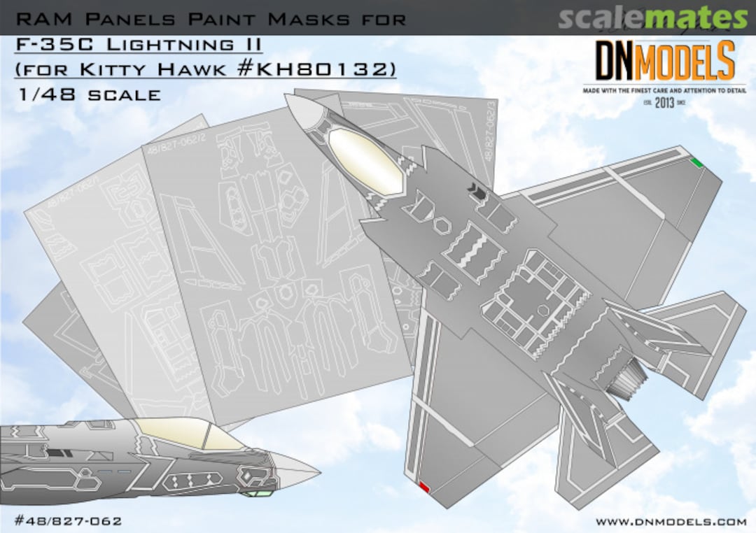 Boxart RAM Panels Paint Masks for US NAVY F-35C Lightning II 48/827-062 DN Models