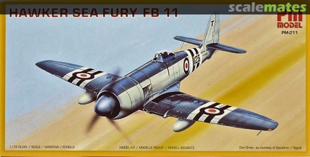 Boxart Hawker Sea Fury FB 11 PM-211 PM Model