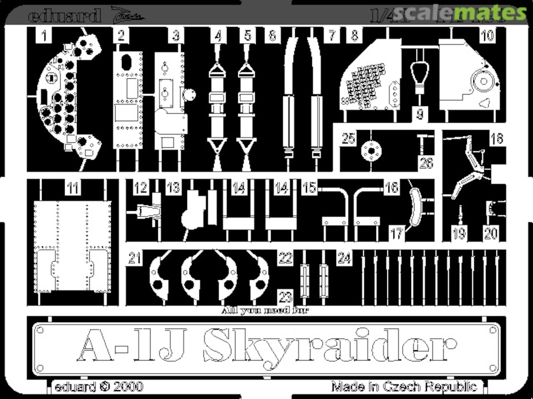 Boxart A-1J Skyraider Detail Set FE120 Eduard