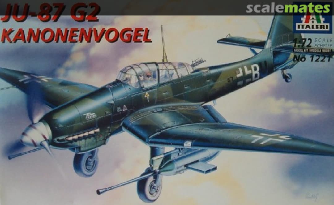 Boxart Ju-87 G2 Kanonenvogel 1221 Italeri