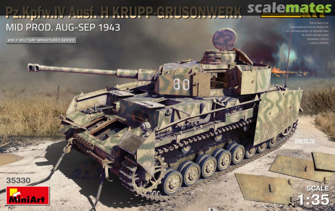 Boxart Pz.Kpfw. IV Ausf. H Krupp-Grusonwerk 35330 MiniArt