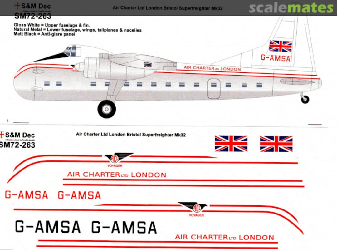 Contents Bristol Superfreighter Mk.32 SM72-263 S&M Dec