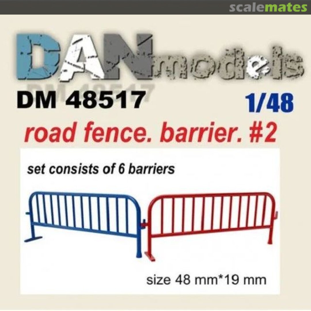 Boxart Mobile barriers. Set 2 (6 pcs) DM48517 DANmodels