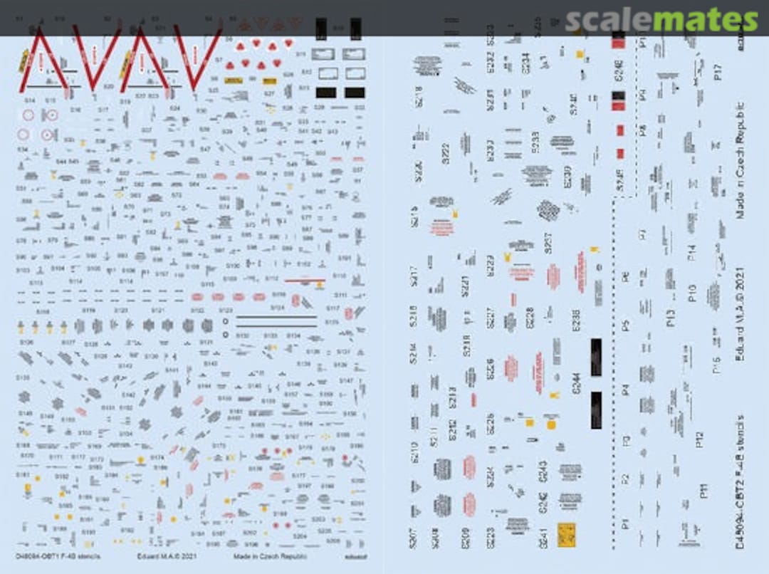 Boxart F-4B stencils D48094 Eduard
