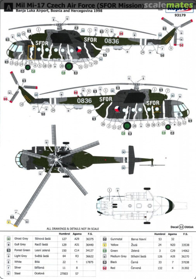 Boxart Mil Mi-17 Czech Air Force 93179 Kopro