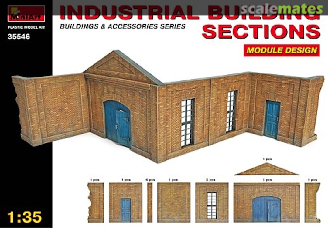 Boxart INDUSTRIAL BUILDING SECTIONS 35546 MiniArt