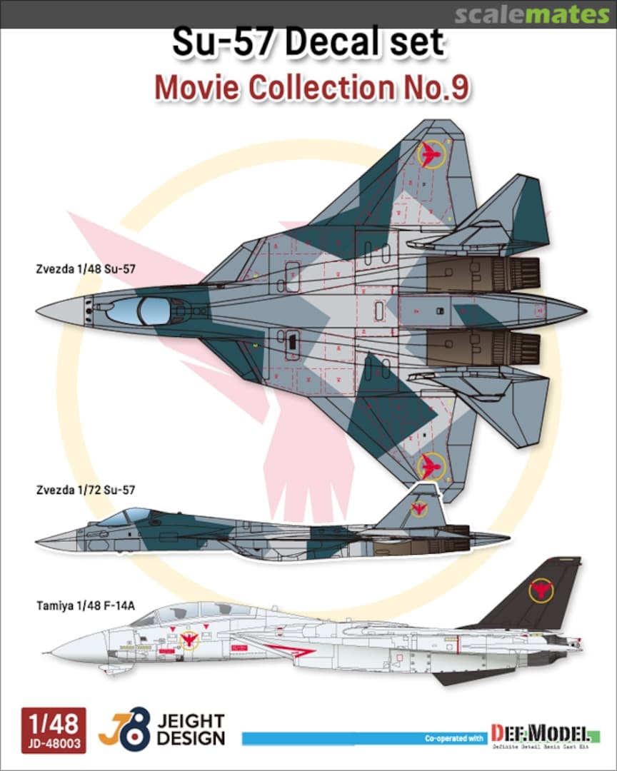 Boxart Su-57 Decal set JD48003 Jeight Design