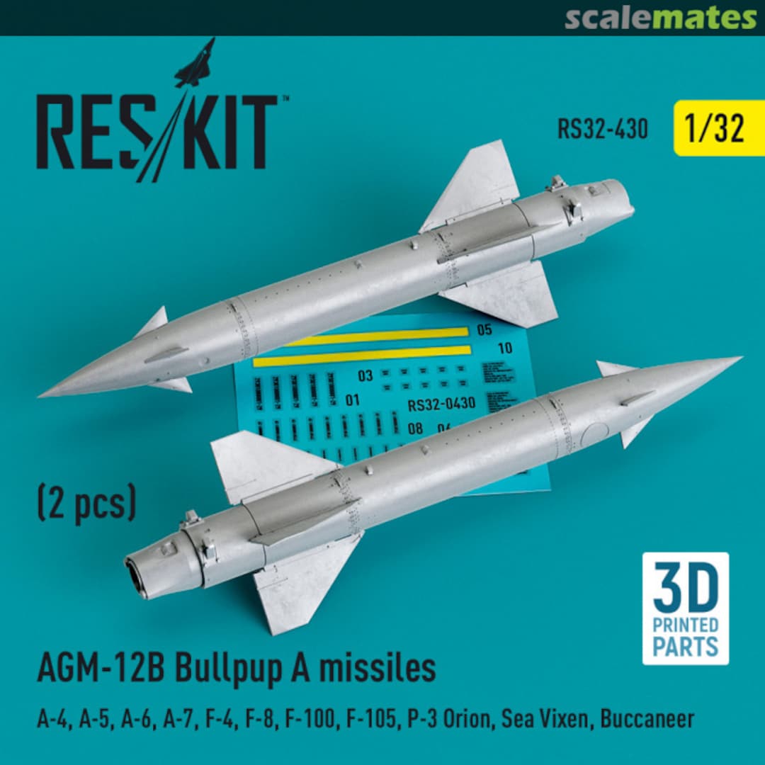 Boxart AGM-12B Bullpup A missiles (2 pcs) RS32-0430 ResKit