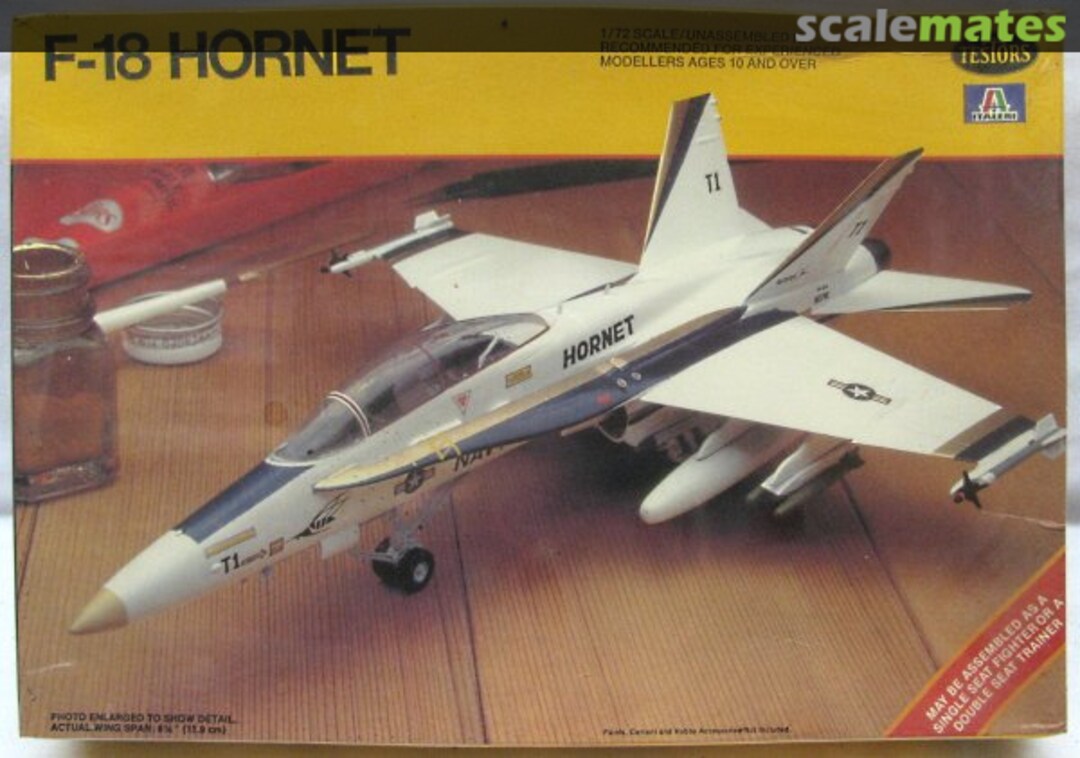 Boxart F-18 Hornet 681 Testors/Italeri