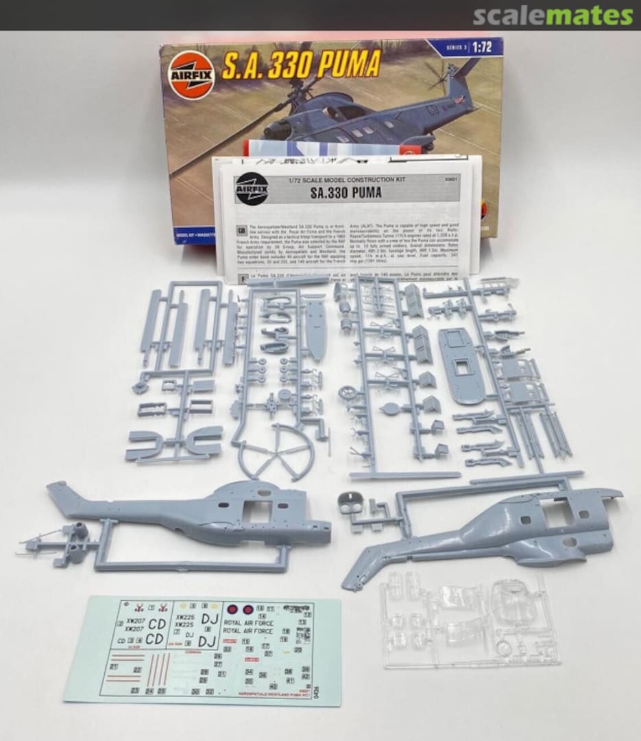 Contents S.A. 330 Puma 03021 Airfix