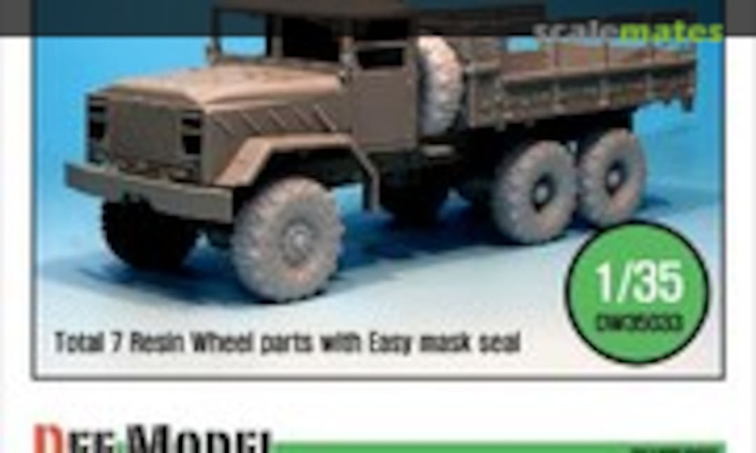 1:35 M923A1 BIG FOOT Truck Michelin XL Sagged Wheel Set (Def.Model DW35033)