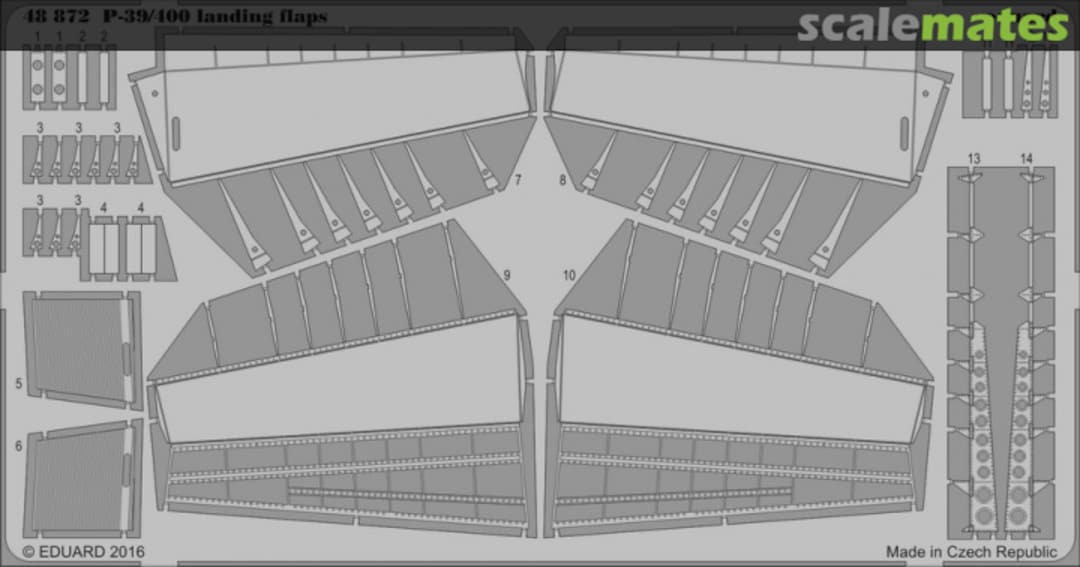 Boxart P-39/400 landing flaps 48872 Eduard