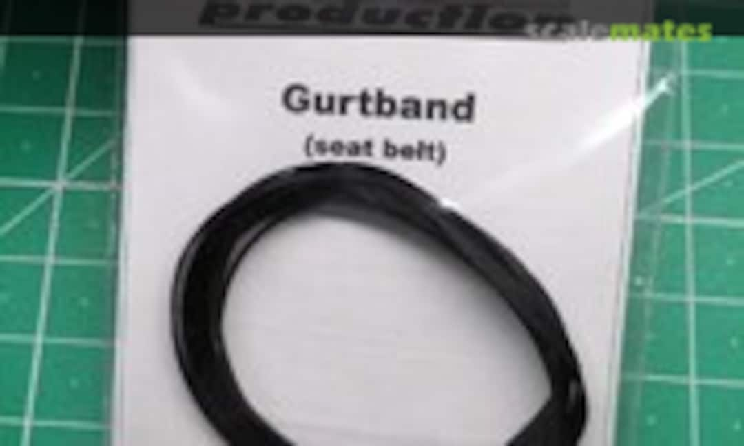 1:24 Seat Belt Fabric Black (Scale Production SP24GBc)