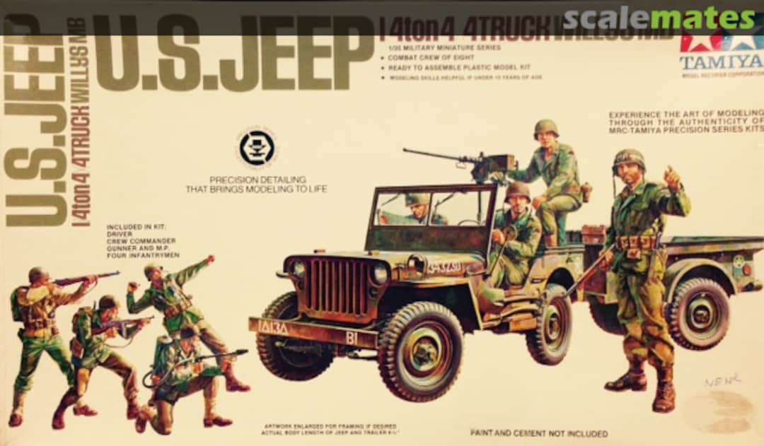 Boxart Jeep 1/4 ton 4x4 truck Willys MB MM-115A Tamiya/MRC