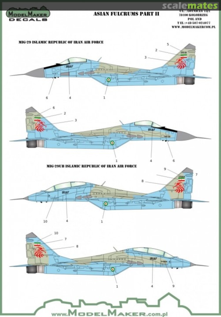 Boxart MiG-29 Asian Fulcrums part II D72064 ModelMaker