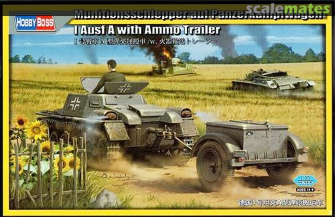 Boxart Munitionsschlepper auf Panzerkampfwagen I ausf A with Ammo Trailer 80146 HobbyBoss