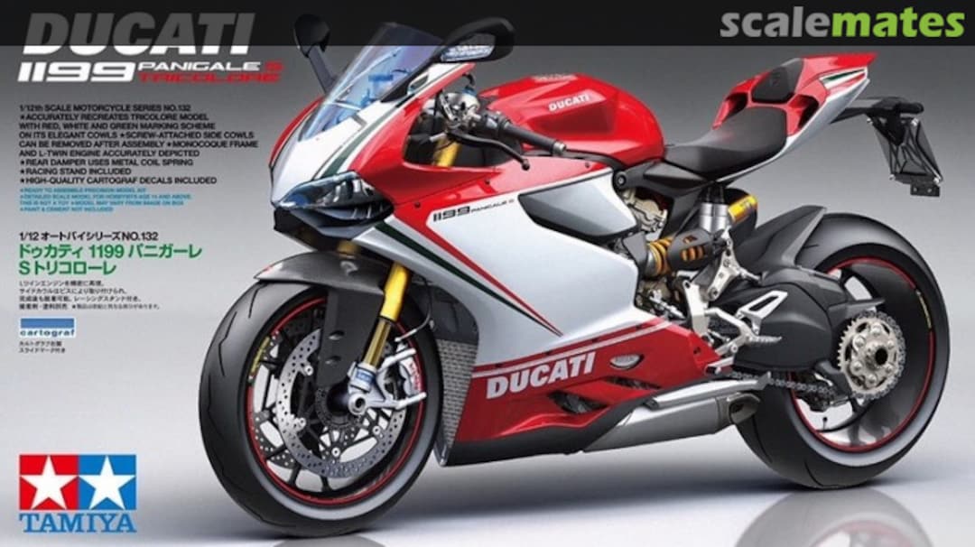 Boxart Ducati 1199 Panigale S Tricolore 14132 Tamiya